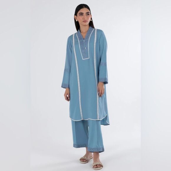SANA SAFINAZ PAKISTANI DESIGNER DRESS 2 PIECE READY MADE - Picture 1 of 5